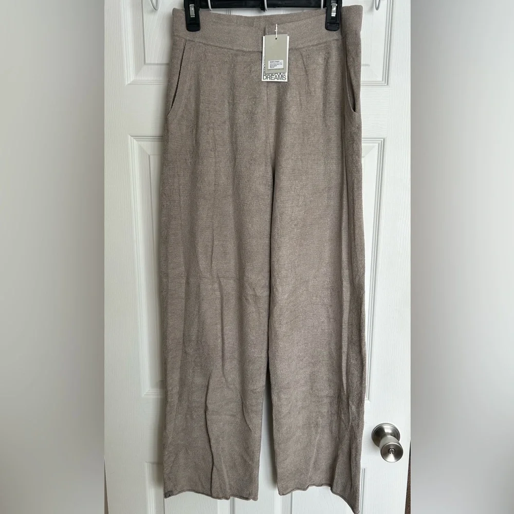 NWT Barefoot Dreams CozyChic Ultra Lite Ankle Pant Beach Rock size Small Tall